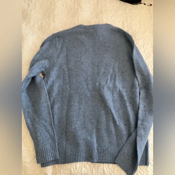 Saks Fifth Avenue Wool Men's Blue Sweater